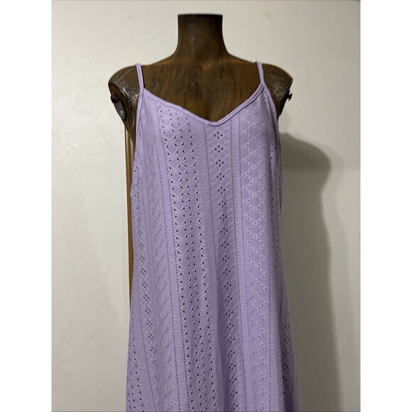 Spaghetti Strap Maxi Dress Eyelet Long Beach Boho - Picture 6 of 8